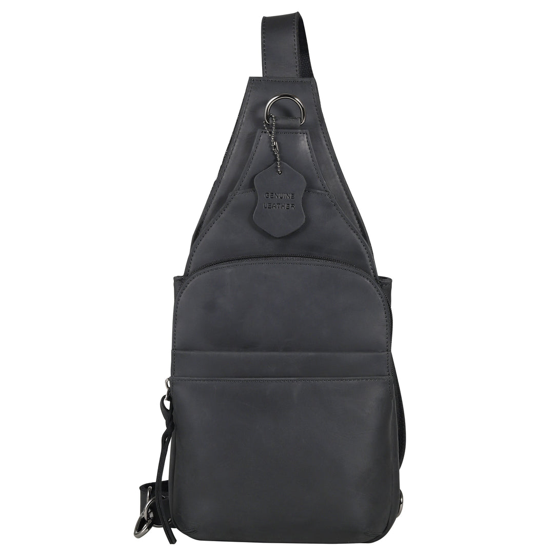 Concealed Carry Unisex Dakota Leather Sling by Lady Conceal - Large and Regular Size