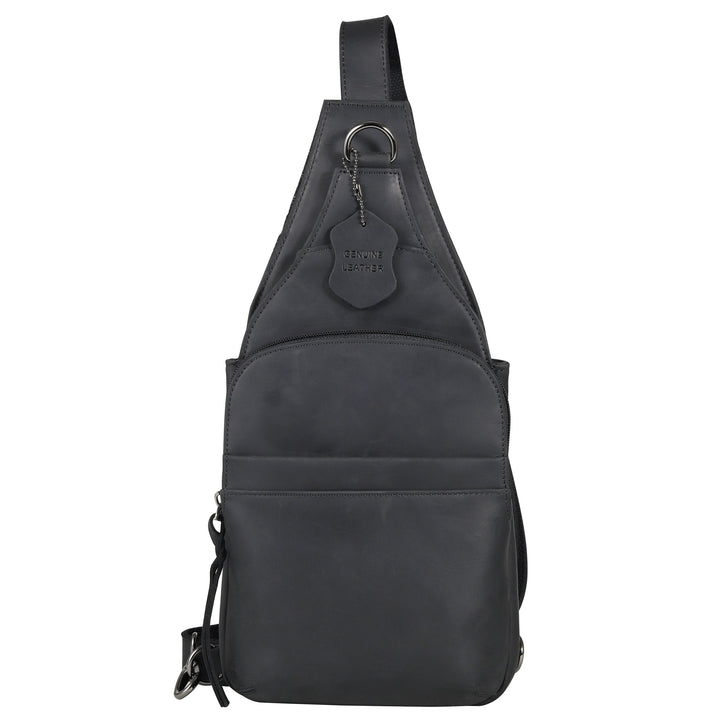 Concealed Carry Unisex Dakota Leather Sling by Lady Conceal - Large and Regular Size