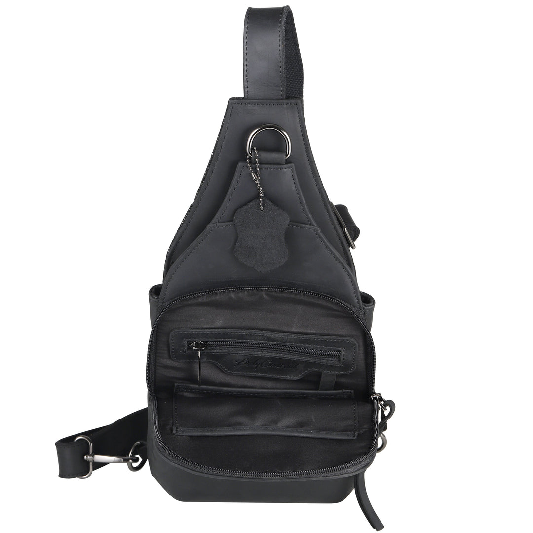 Concealed Carry Unisex Dakota Leather Sling by Lady Conceal - Large and Regular Size