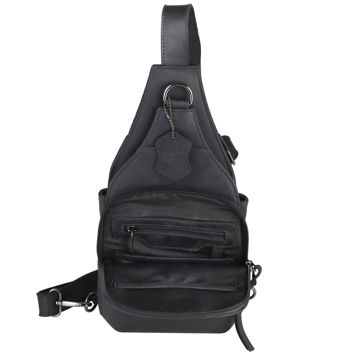 Concealed Carry Unisex Dakota Leather Sling by Lady Conceal - Large and Regular Size