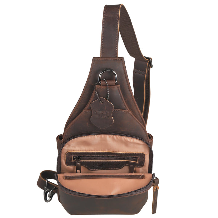 Concealed Carry Unisex Dakota Leather Sling by Lady Conceal