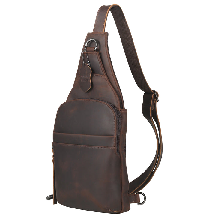 Concealed Carry Unisex Dakota Leather Sling by Lady Conceal - Large and Regular Size