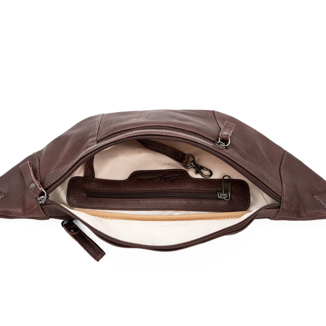 Concealed Carry Charlie Magnetic Leather Sling by Lady Conceal