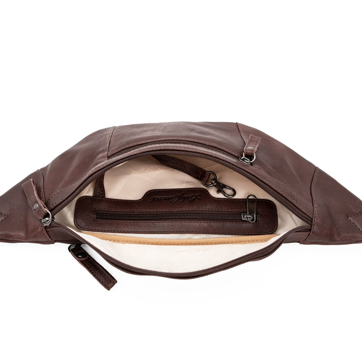 Concealed Carry Charlie Magnetic Leather Sling by Lady Conceal