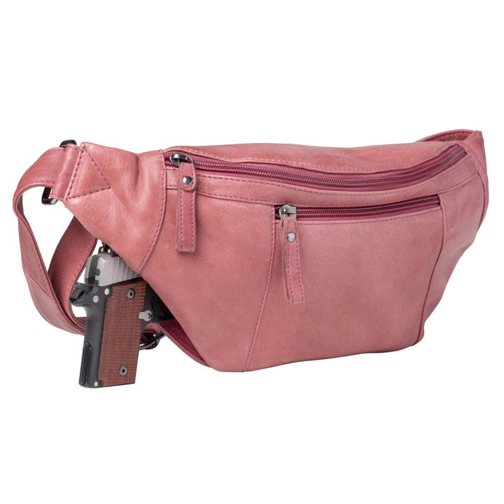 Concealed Carry Charlie Magnetic Leather Sling by Lady Conceal