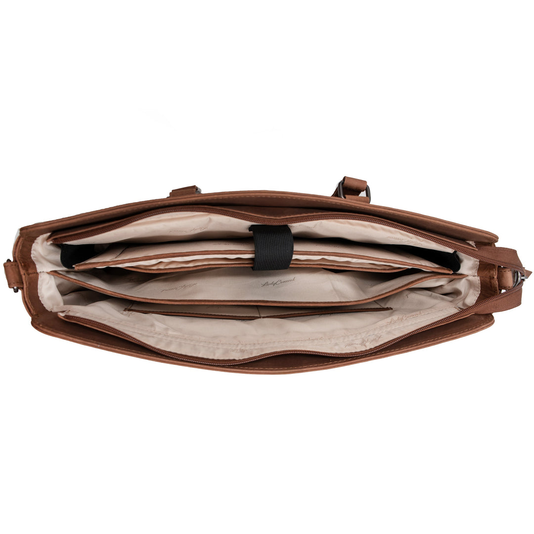 Concealed Carry Willow Computer Satchel by Lady Conceal