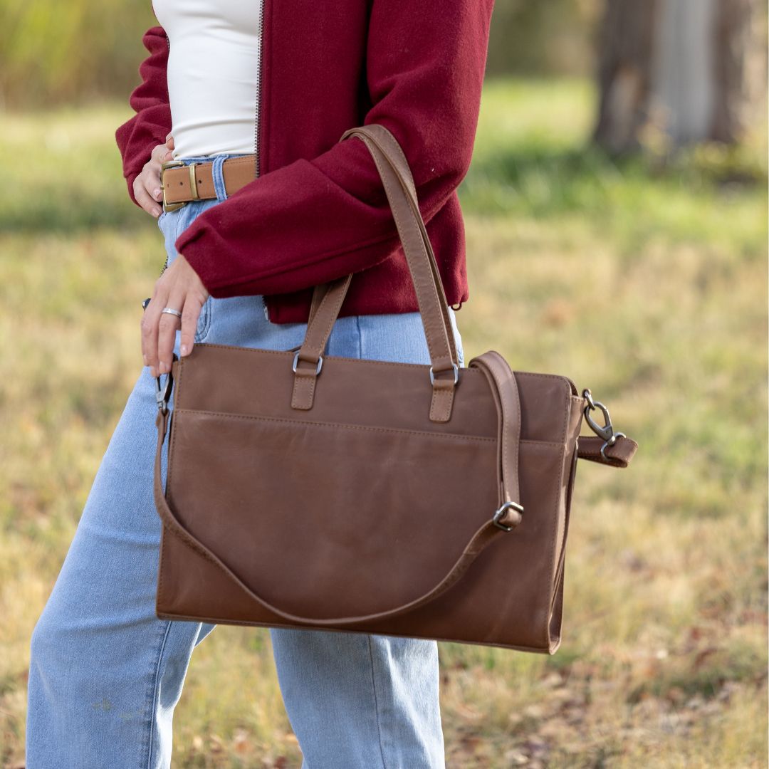 Concealed Carry Willow Computer Satchel by Lady Conceal