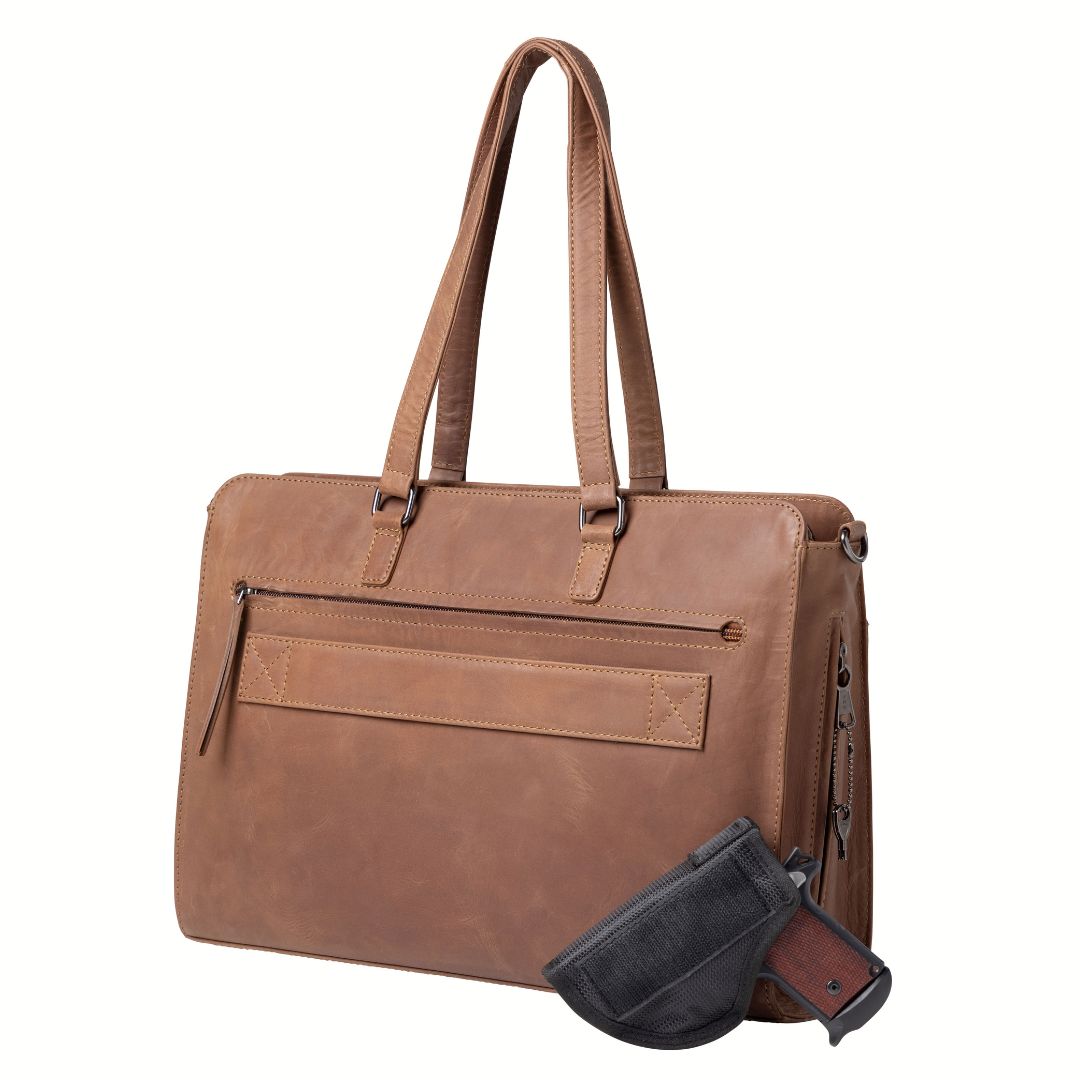 Concealed Carry Willow Computer Satchel by Lady Conceal