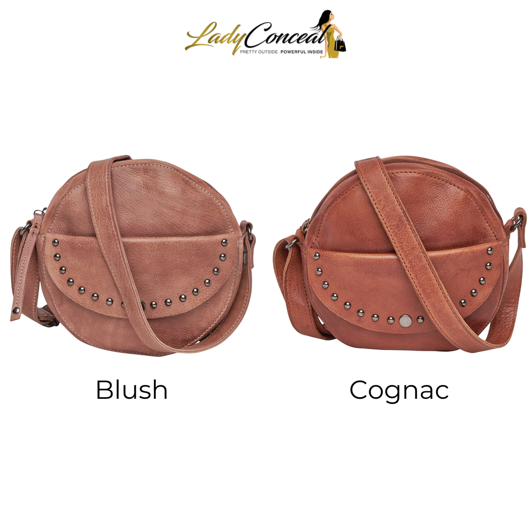 Women's Concealed Carry Mia Crossbody Purse — Everyday CCW Handbag with Locking Zipper, Universal Holster, and Ambidextrous Access