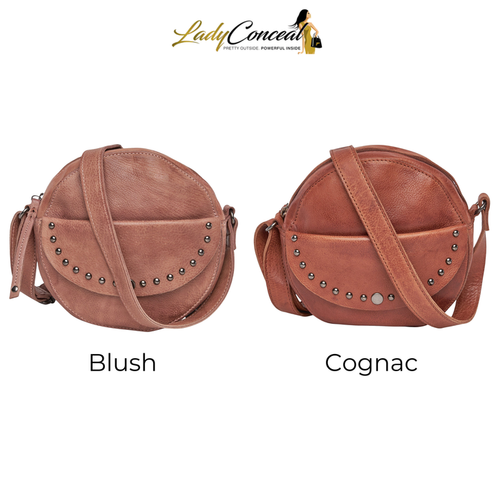 Women's Concealed Carry Mia Crossbody Purse — Everyday CCW Handbag with Locking Zipper, Universal Holster, and Ambidextrous Access
