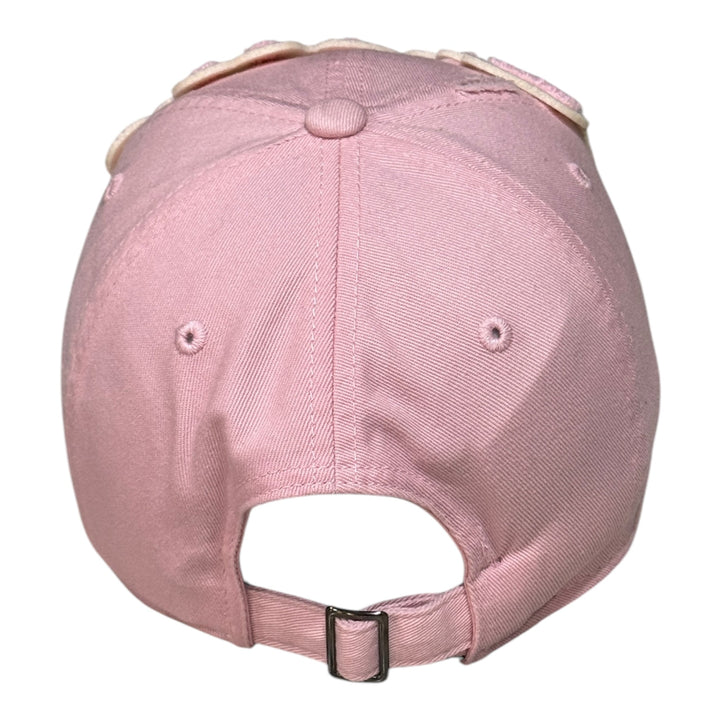 Pretty Distressed Dad Hat Light Pink Cream Vintage Style