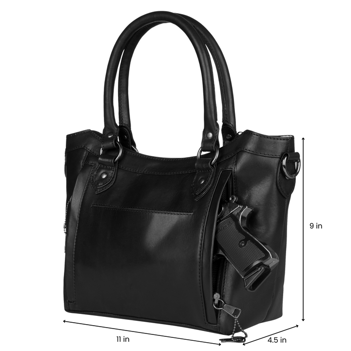Concealed Carry Sadie Leather Satchel by Lady Conceal