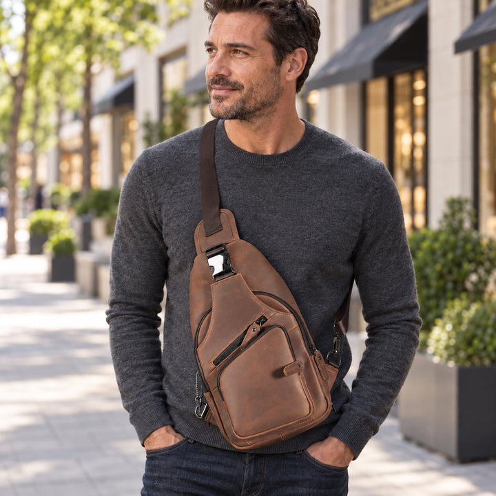 Concealed Carry Xander Leather Sling by DS Conceal