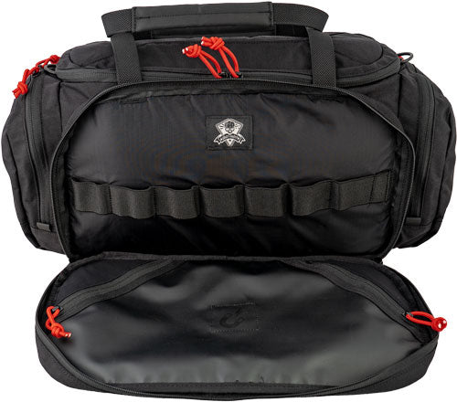Grey Ghost Gear Range Bag - Black W/red Zipper Pulls