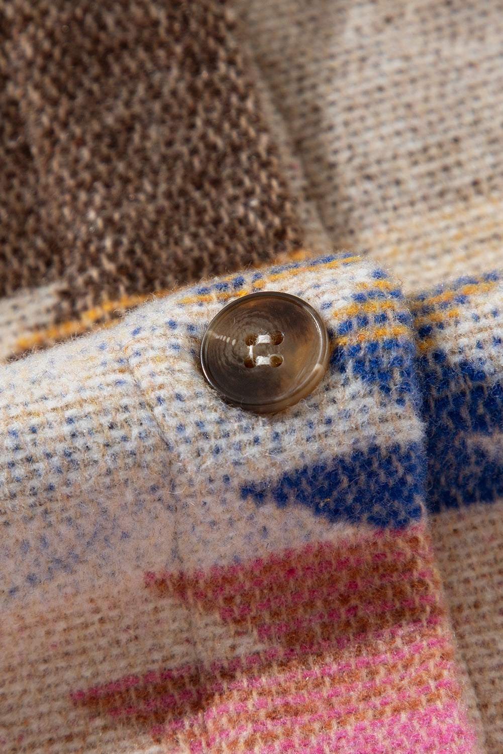 Laney aztec Print Up Shacket