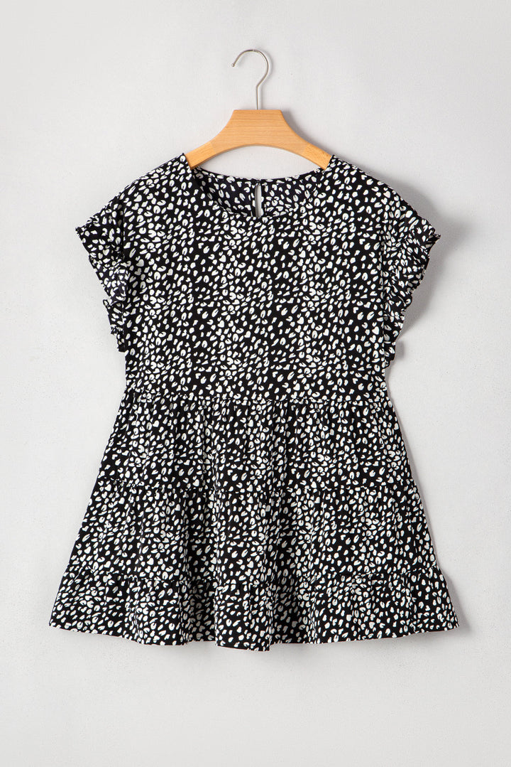 Danielle Back Tiered Flowy PLUS Blouse
