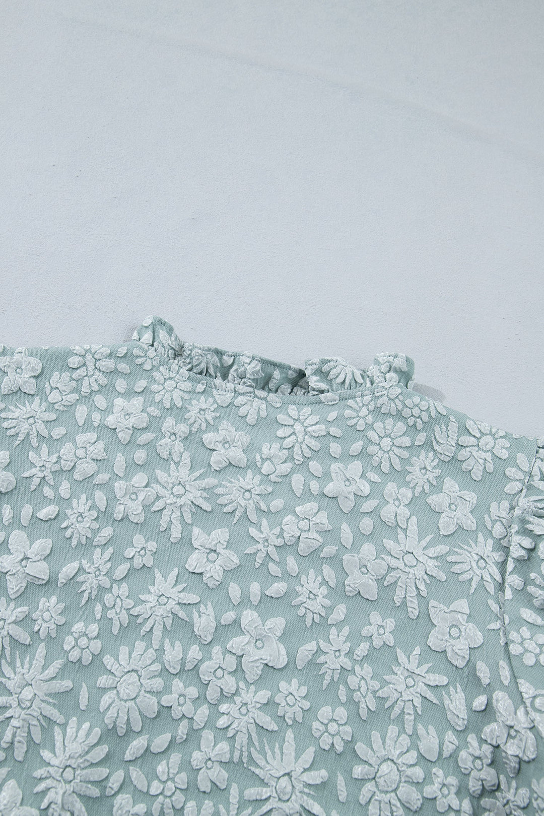 Adalyn Jacquard Puff Sleeve Blouse