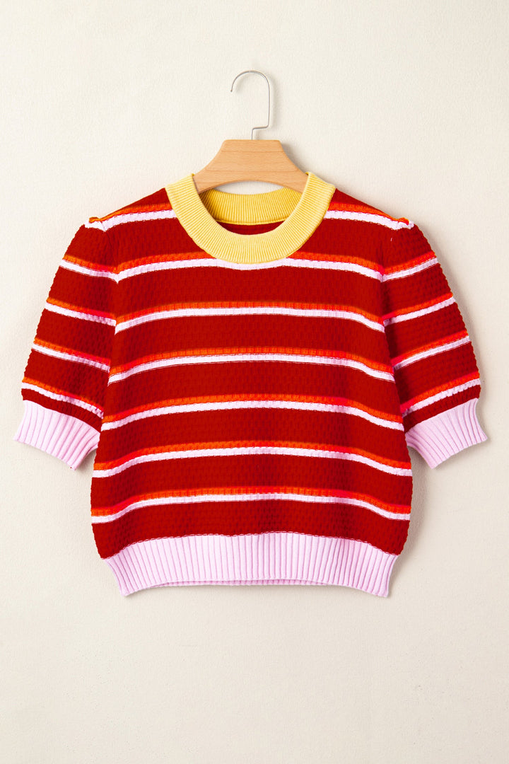 Lennox Trim Half Sleeve Sweater