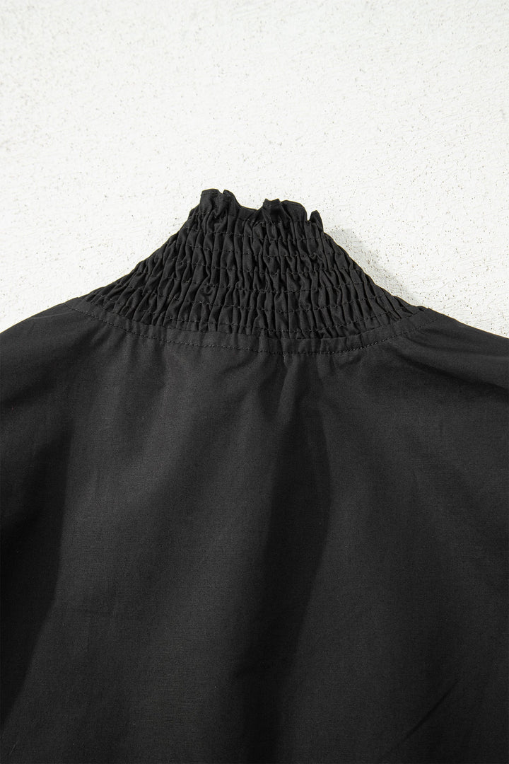 Estrella Flounce Sleeve Trim Blouse