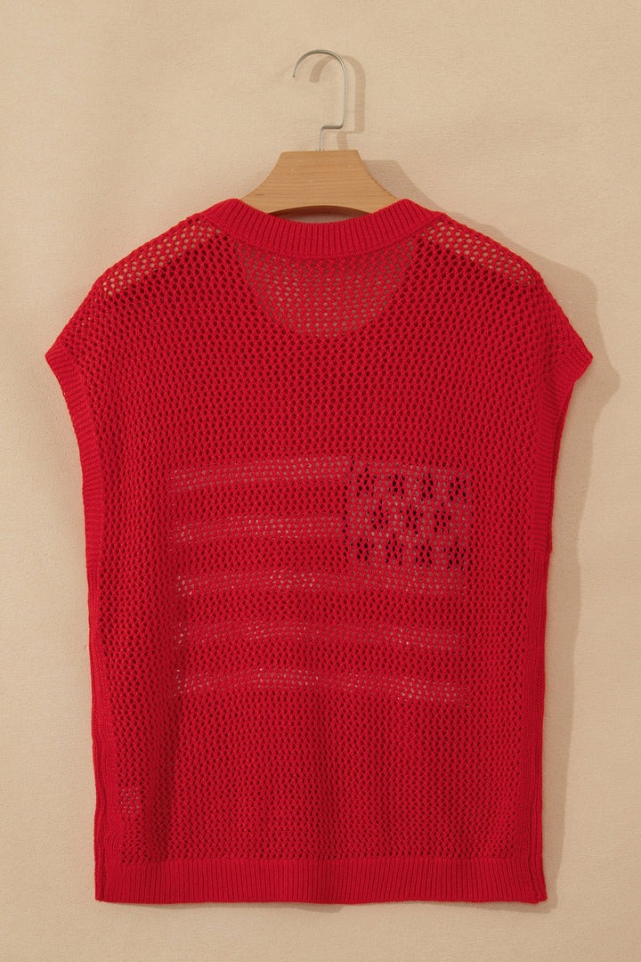 Emely Graphic Short Sleeve Sweater
