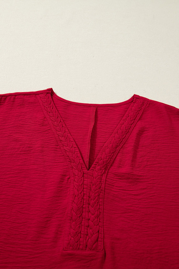 Willow Trim Half Sleeve Blouse