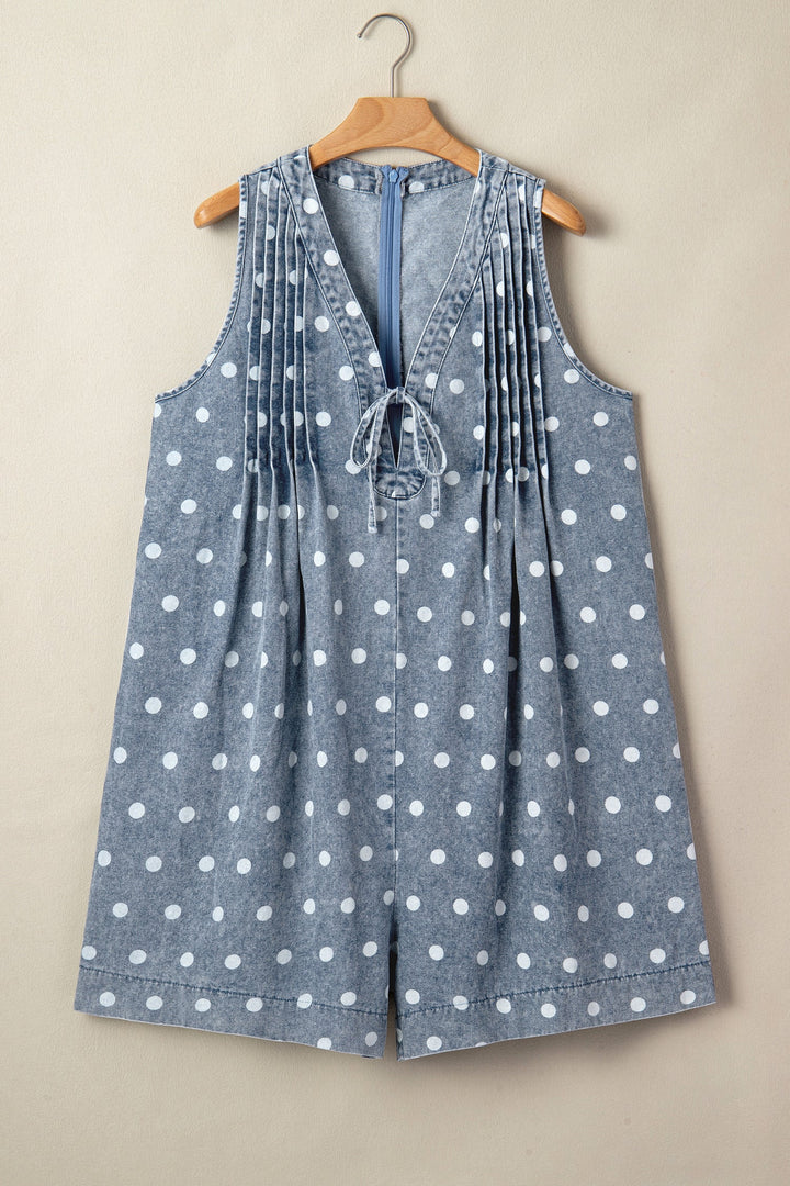 Lexi Tie Pleated Loose Romper