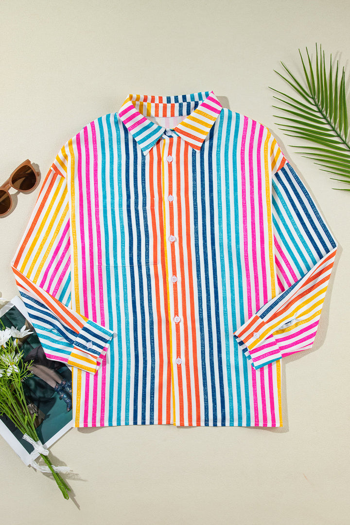Winter Drop Shoulder Loose Shirt