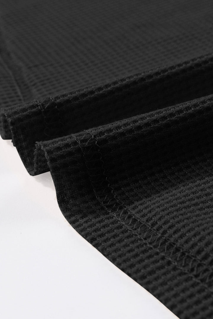 Nina Waffle Knit Long Sleeve Top