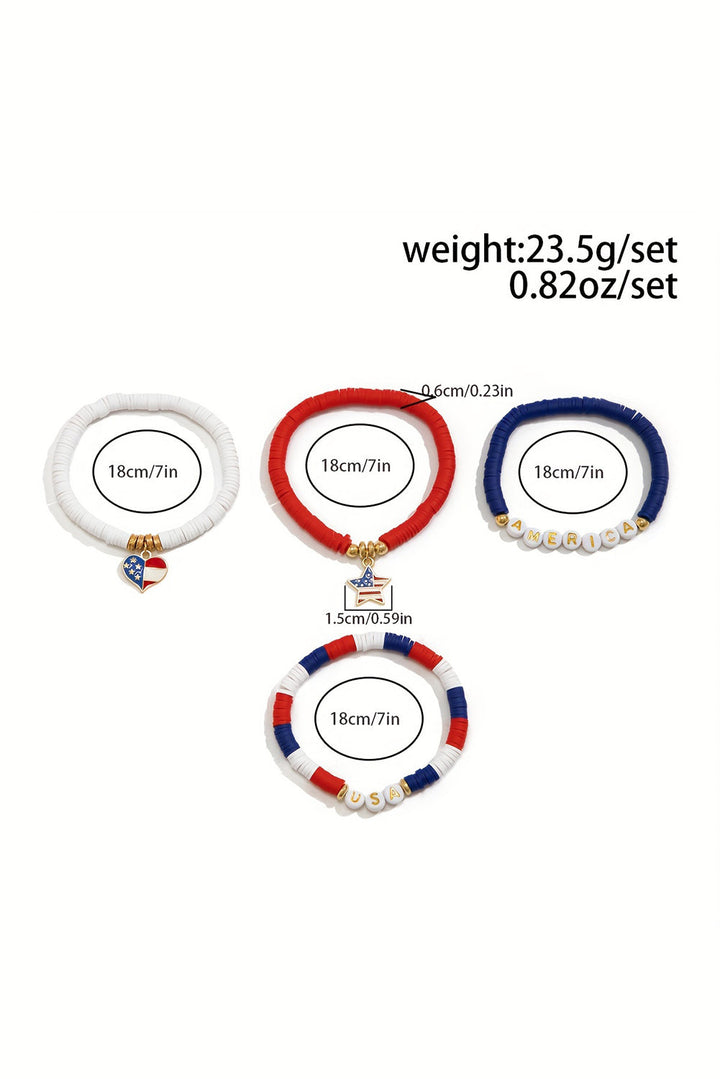 Harper Letter Beaded Bracelet Set