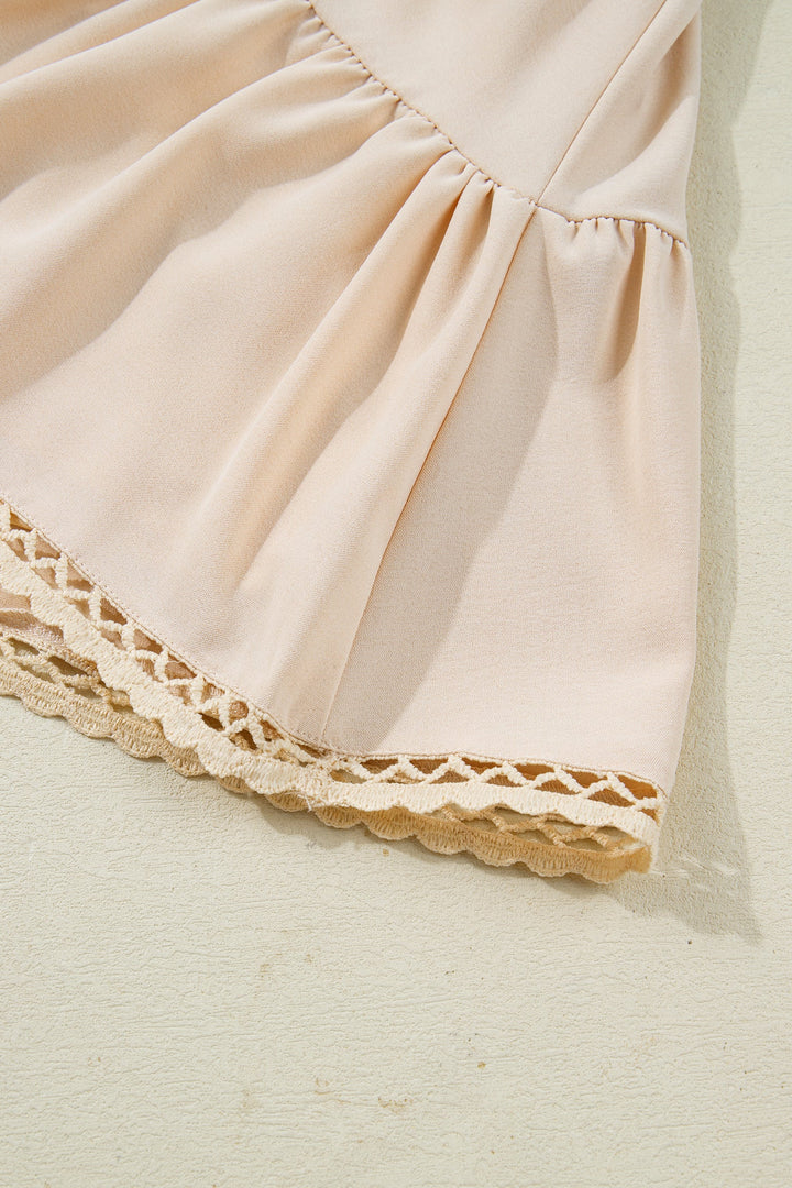 Millie Trim Boho Ruffled PLUS Shorts