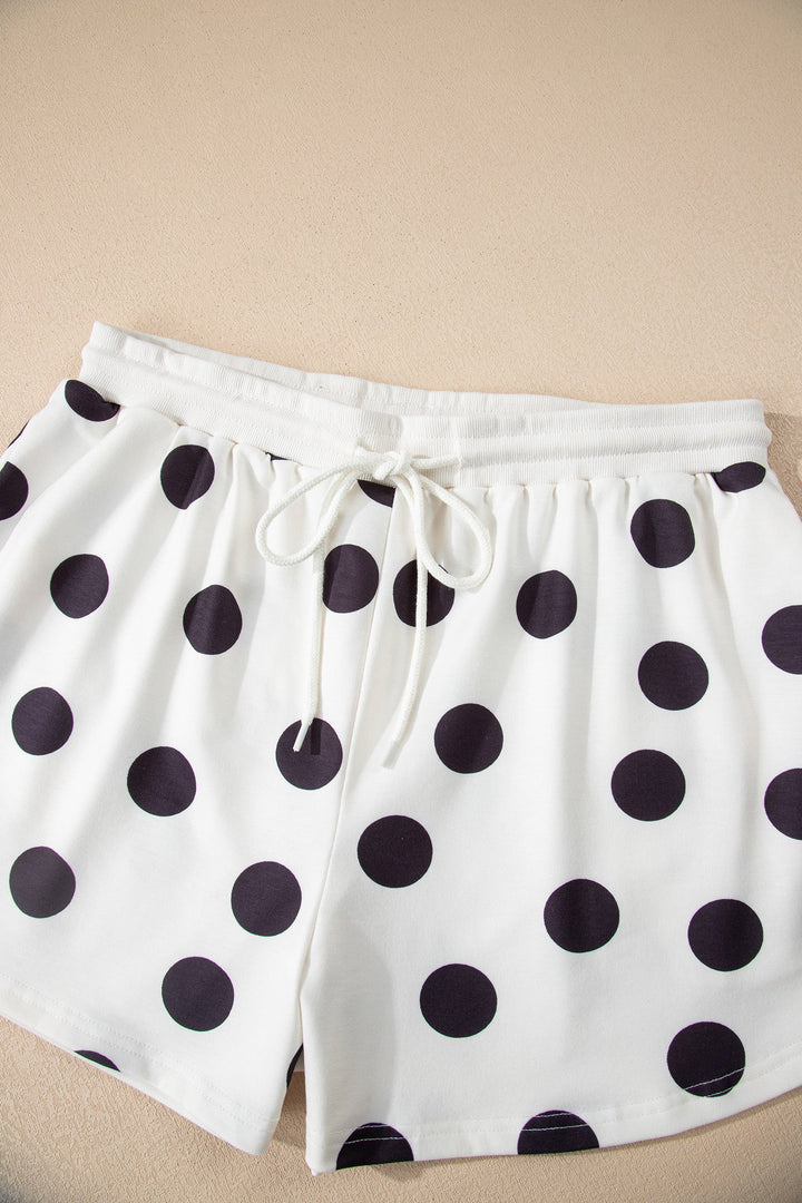 Marley Shoulder Pullover Drawstring Shorts Set