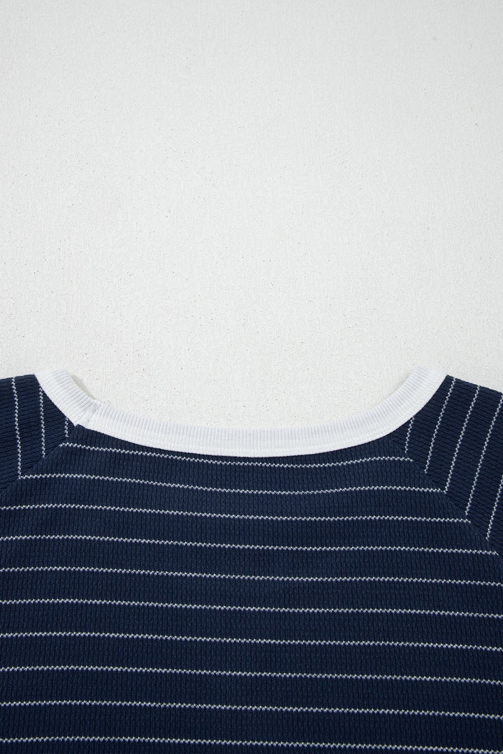 Melany Trim Ribbed T PLUS Shirt