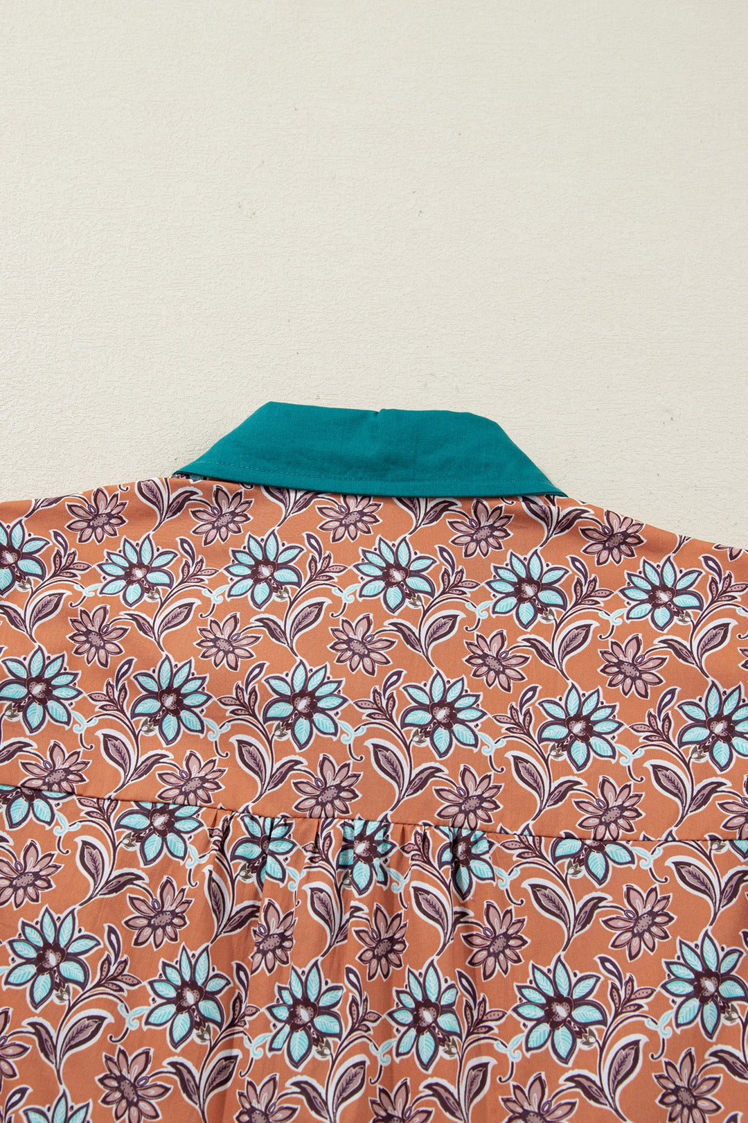 Alia Floral Contrast Collared Shirt