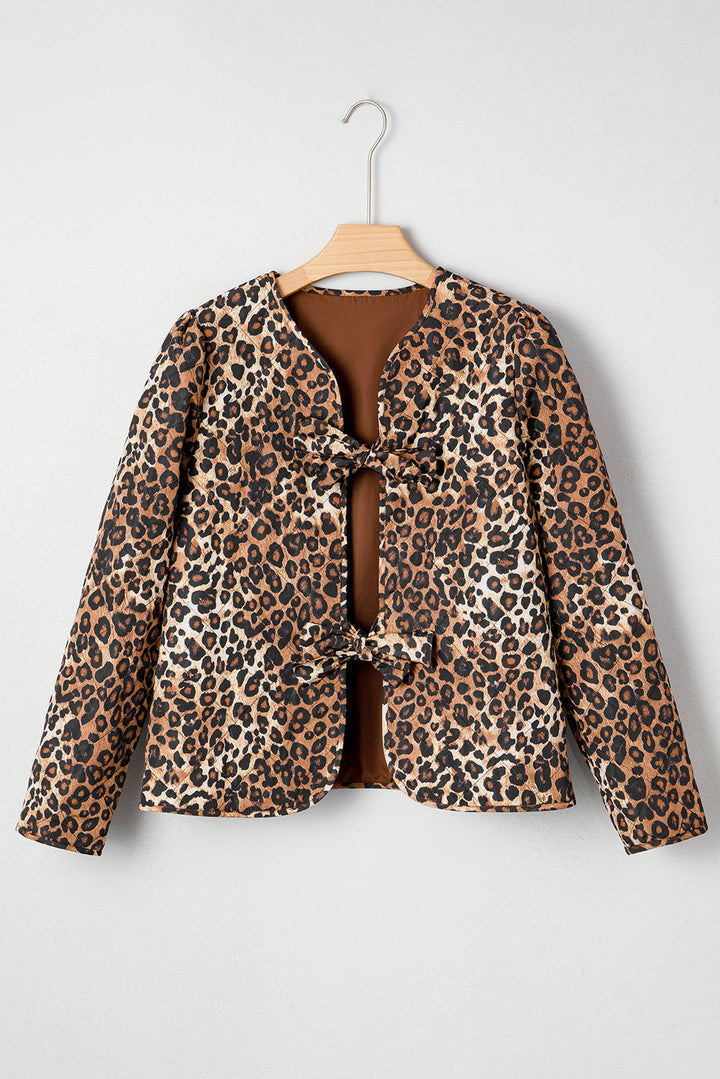 Mara Quilted Tie Front Jacket