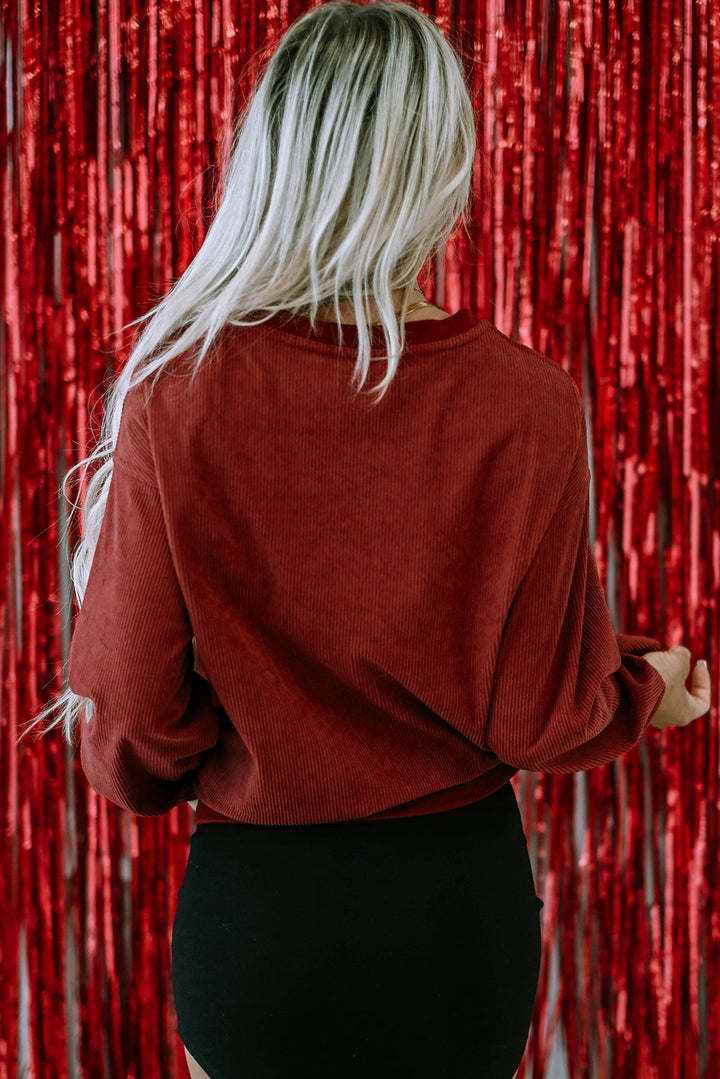 Freya Shape Graphic Corded Sweatshirt