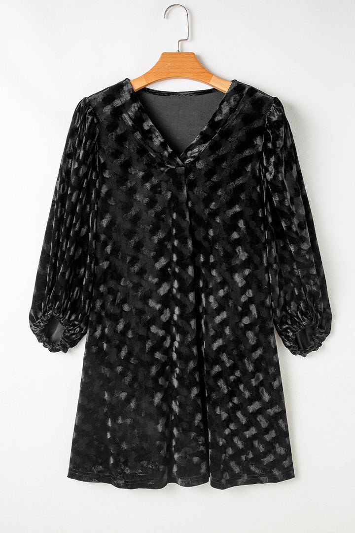 Ximena Sleeve Velvet Mini Dress