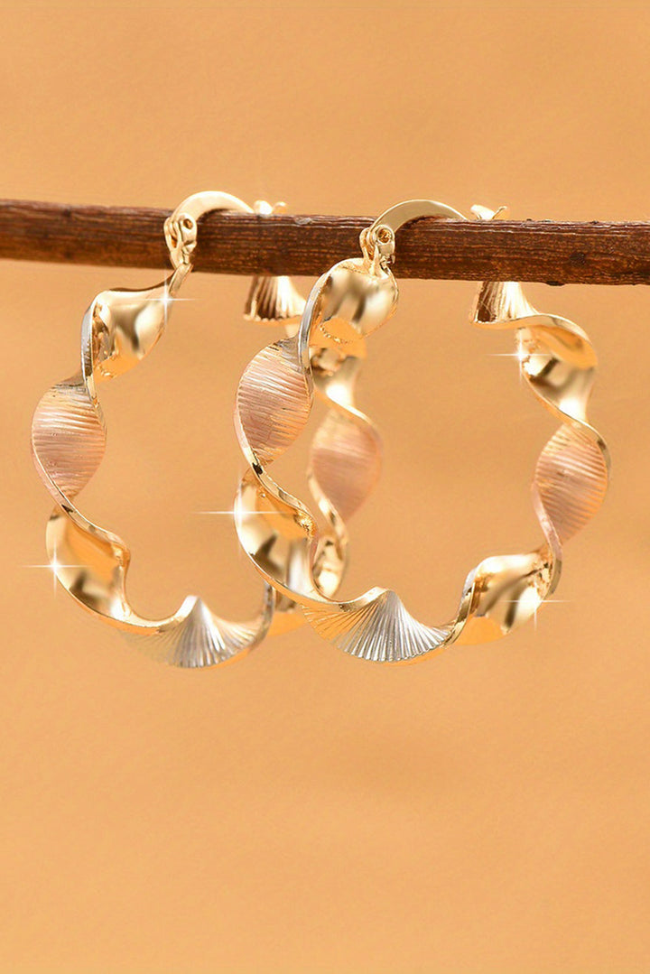 Julieta Plated alloy Hoop Earrings