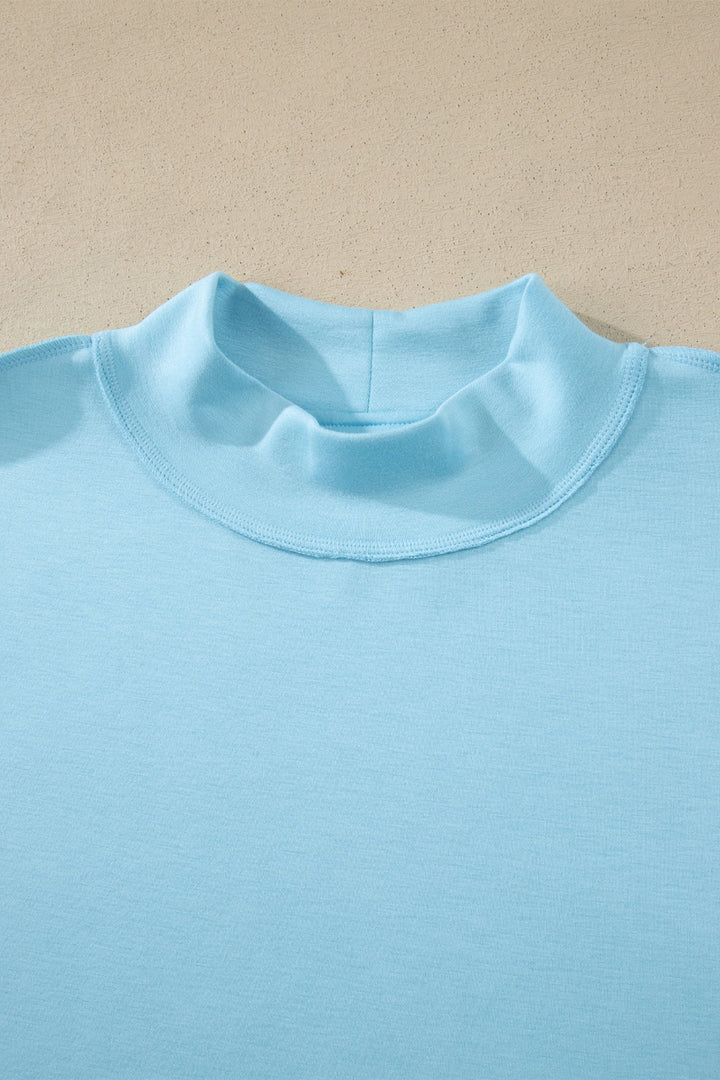 Sasha Seam Mock Oversize Tee Set