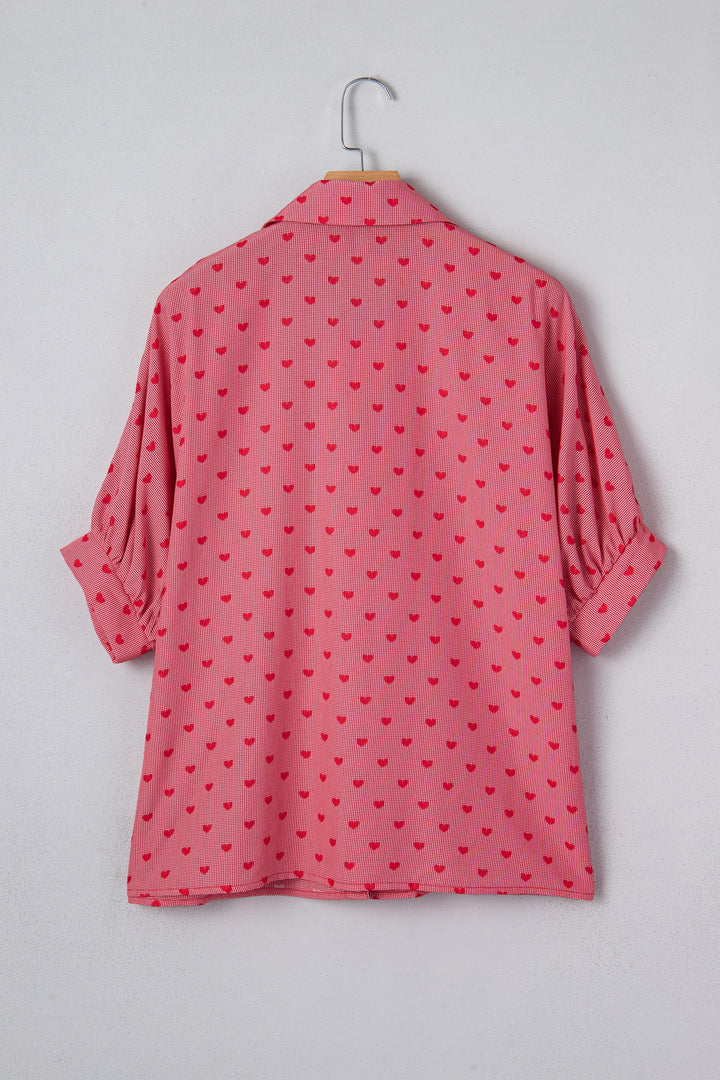 Charlie Sleeve Loose Valentine Shirt