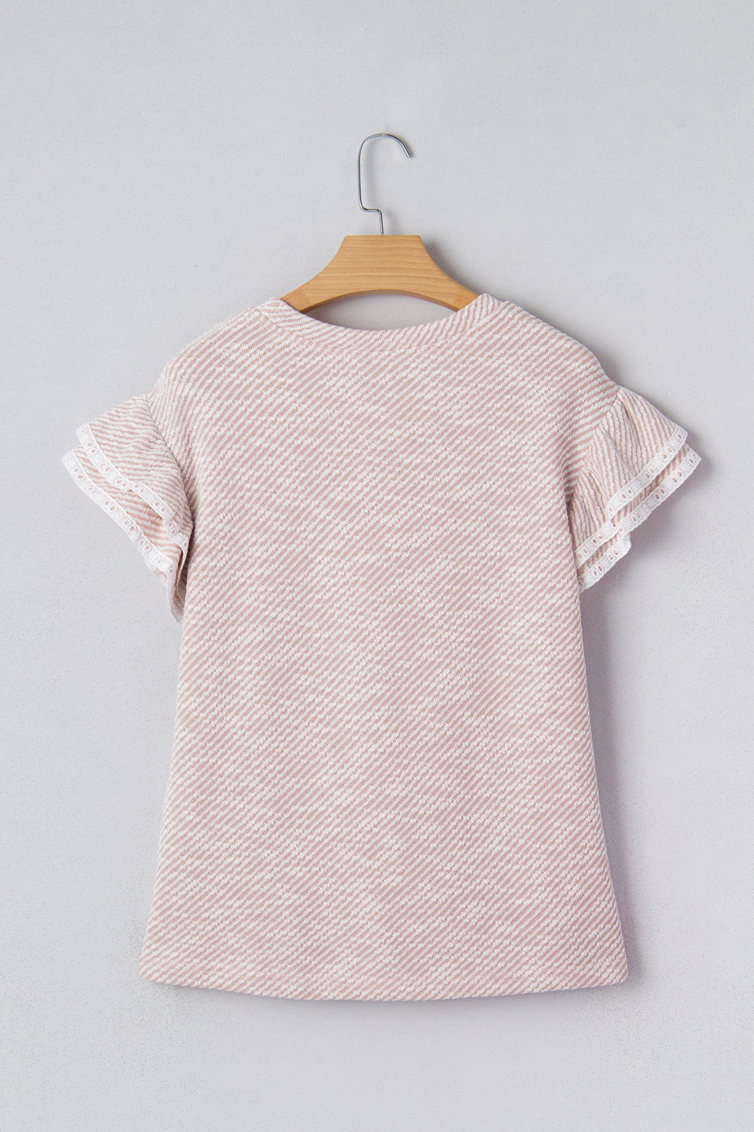 Amanda Ruffled Short Sleeve Blouse