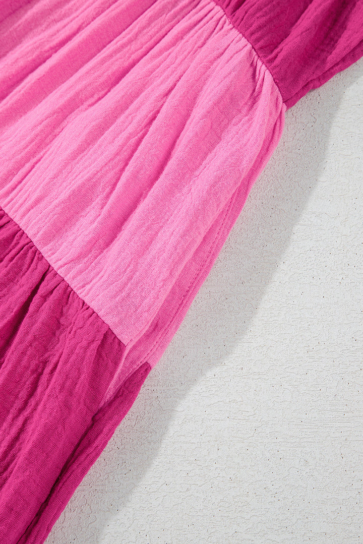 Jenesis Flutter Tiered Mini Dress