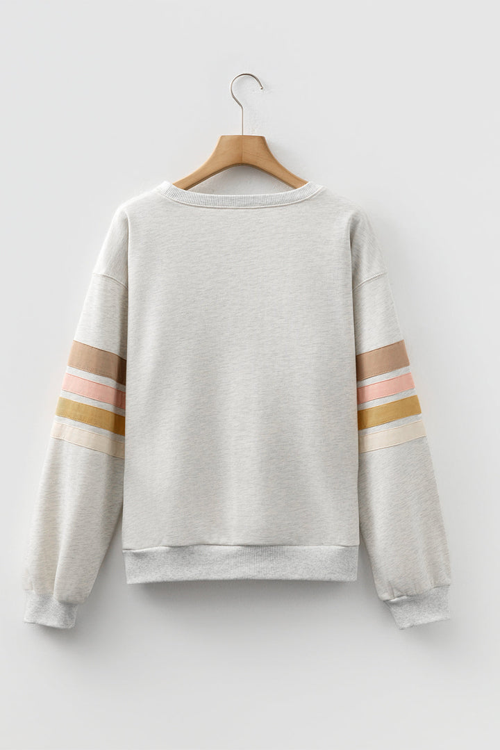 Maci Patchwork Drop Shoulder Sweatshirt