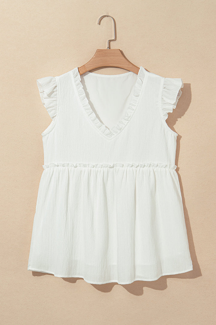 Magdalene Flutter Flowy Top