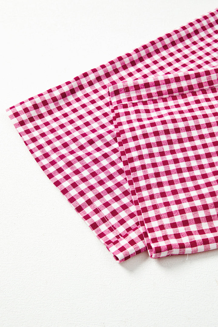 Laura Plaid Casual Loose Trousers