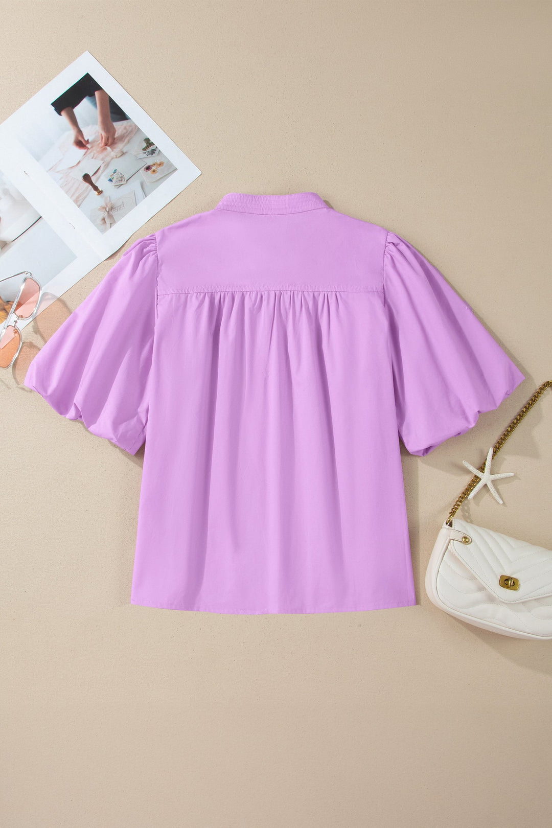 Reese Puffy Half Sleeve Blouse
