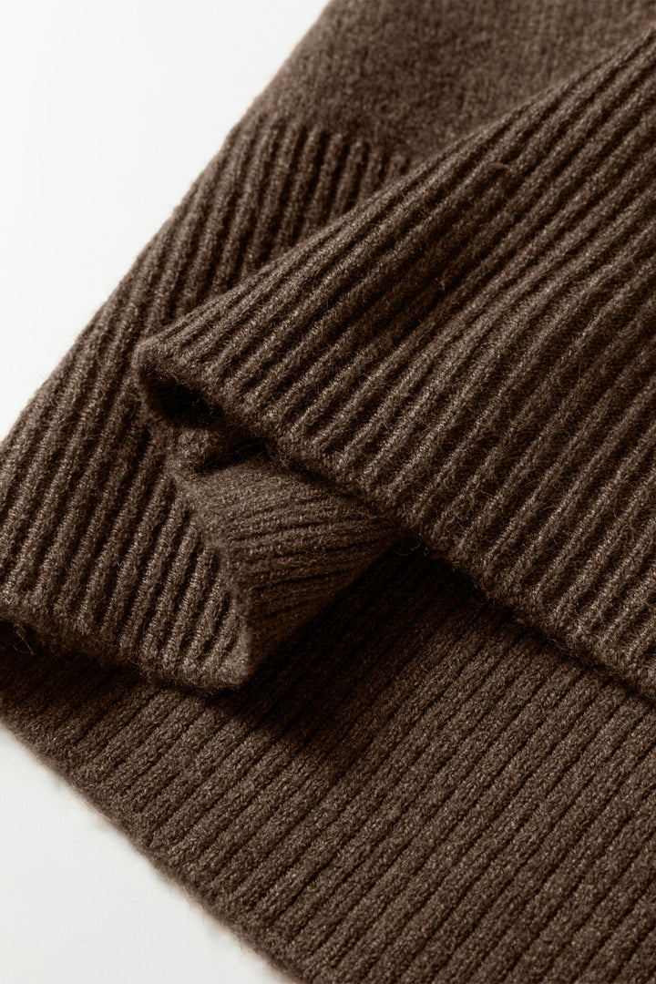 Renata Ribbed Edge Knit Sweater