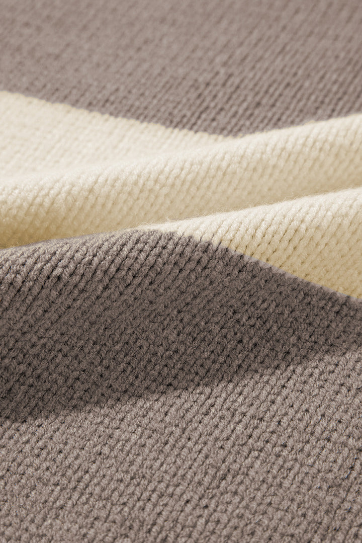 Livia Colorblock Loose Pullover Sweater