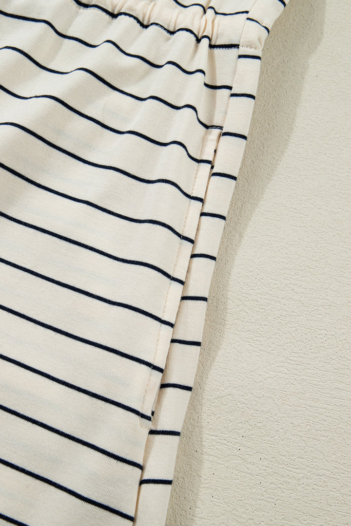 Mabel Stripe Drawstring Tunic Tank