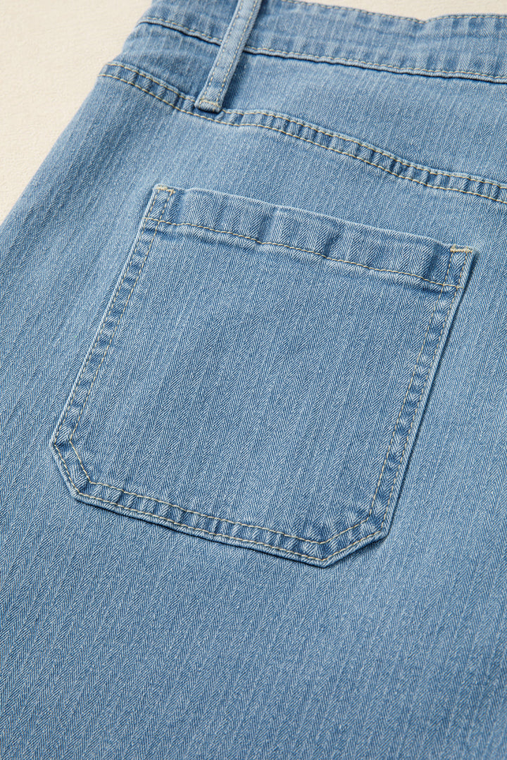 Adelyn Textured Wide Leg PLUS Jeans