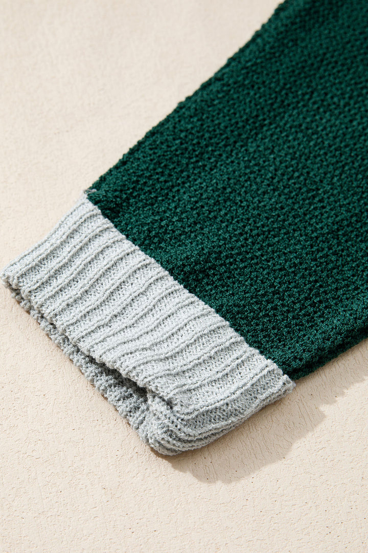 Demi Block Knit Loose Sweater